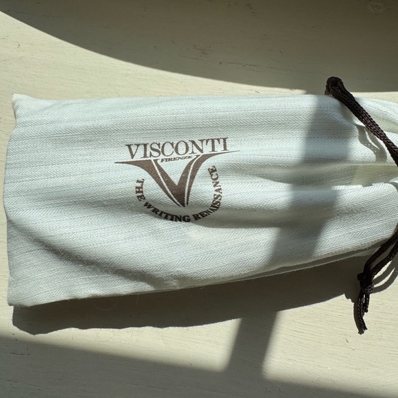 Visconti Black Leather Pen Case - Picture 4 of 6